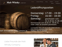 Tablet Screenshot of malt-whisky-company.de